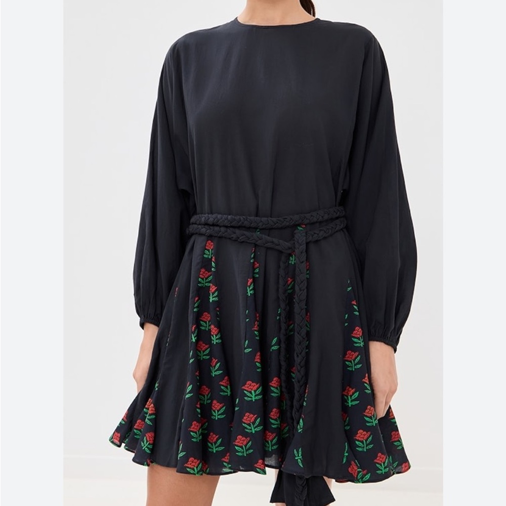 RHODE XS floral dress no tie waist ELLA DRESS NWOT